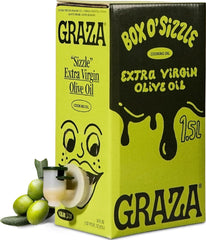 Graza Sizzle front box showing branding and 1.5L size benefit