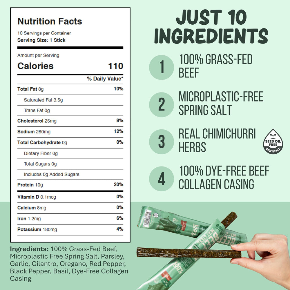 Grazly individually wrapped 1 oz stick ready for on-the-go protein