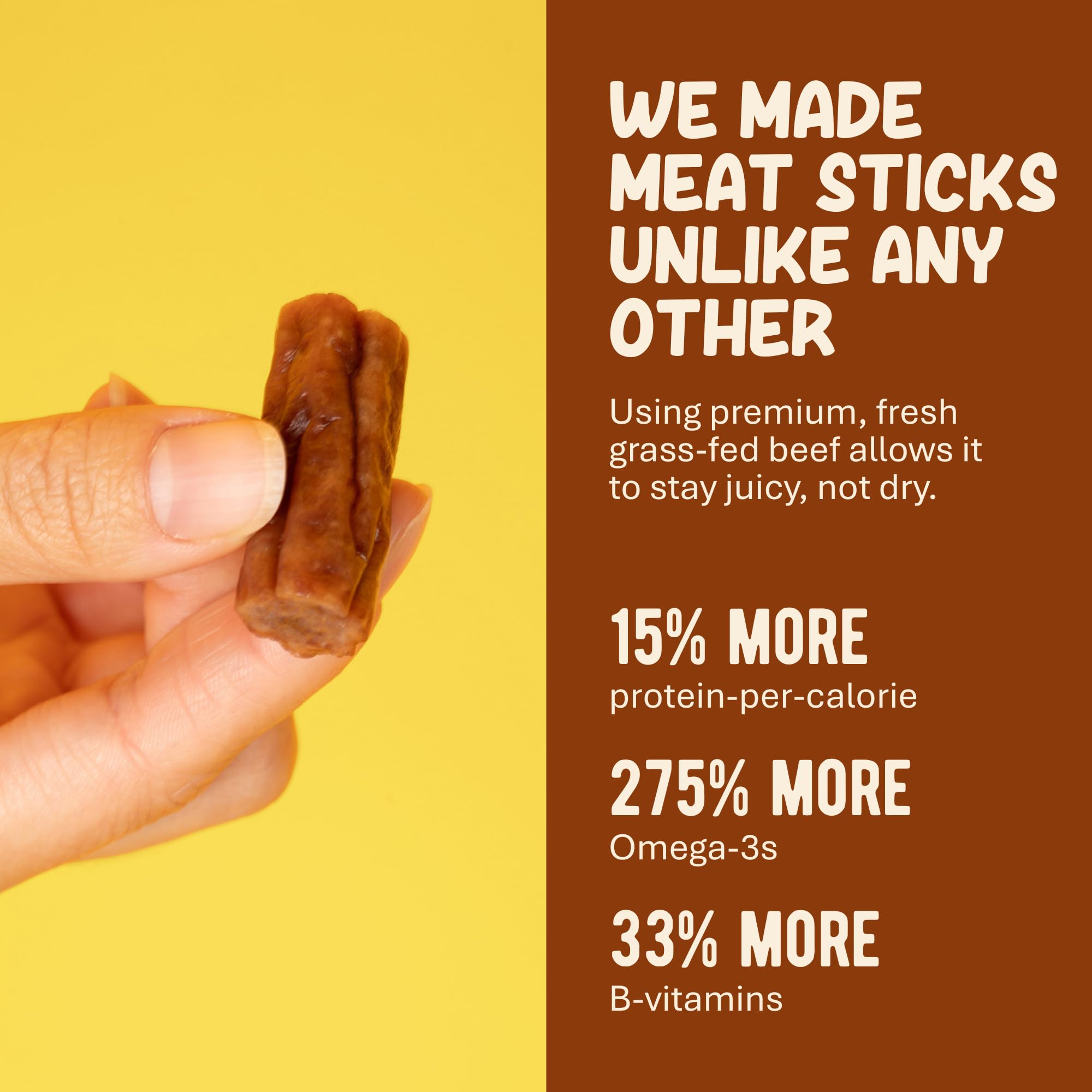 Grazly ingredient label listing three simple ingredients for transparency