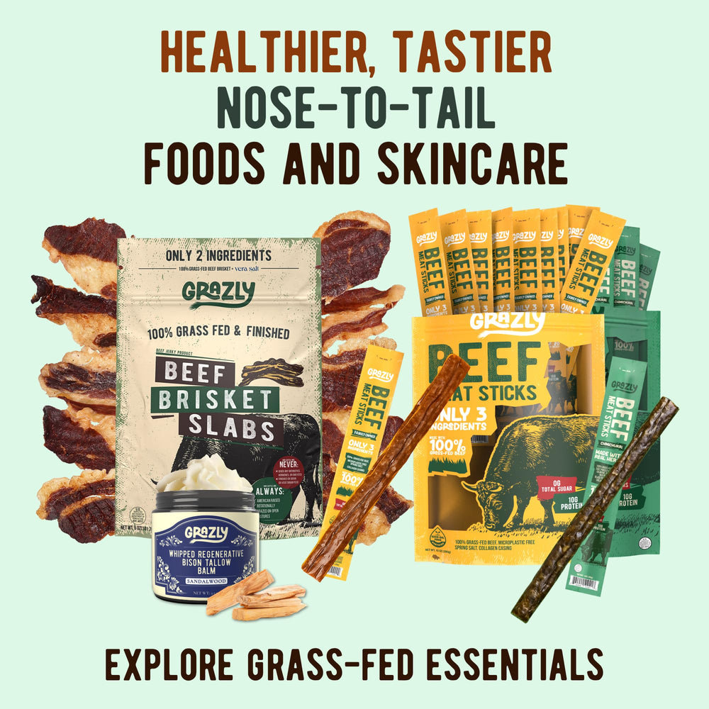 Grazly open pack with ten sticks illustrating pack quantity and variety