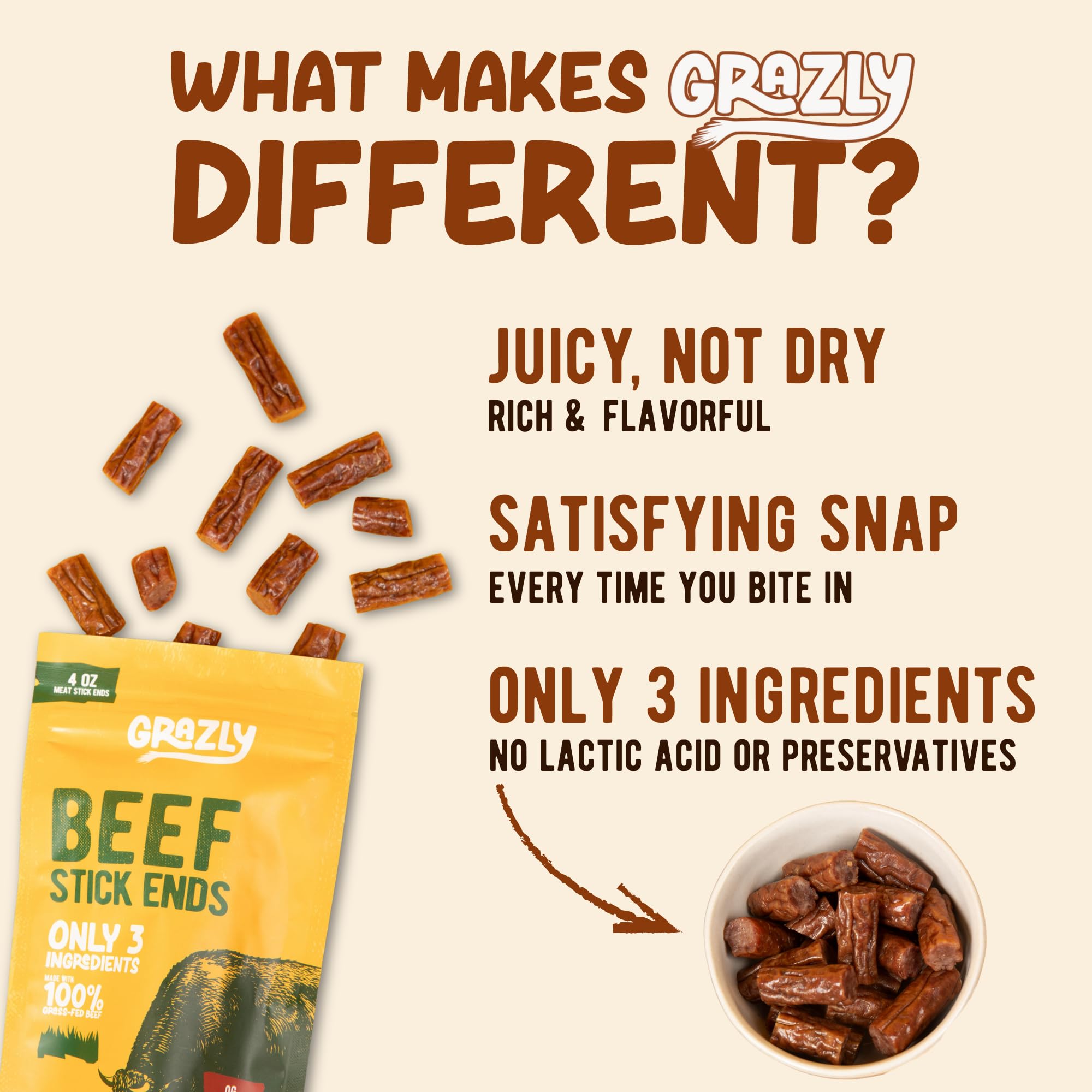 Grazly resealable zipper detail proving freshness and portability benefit