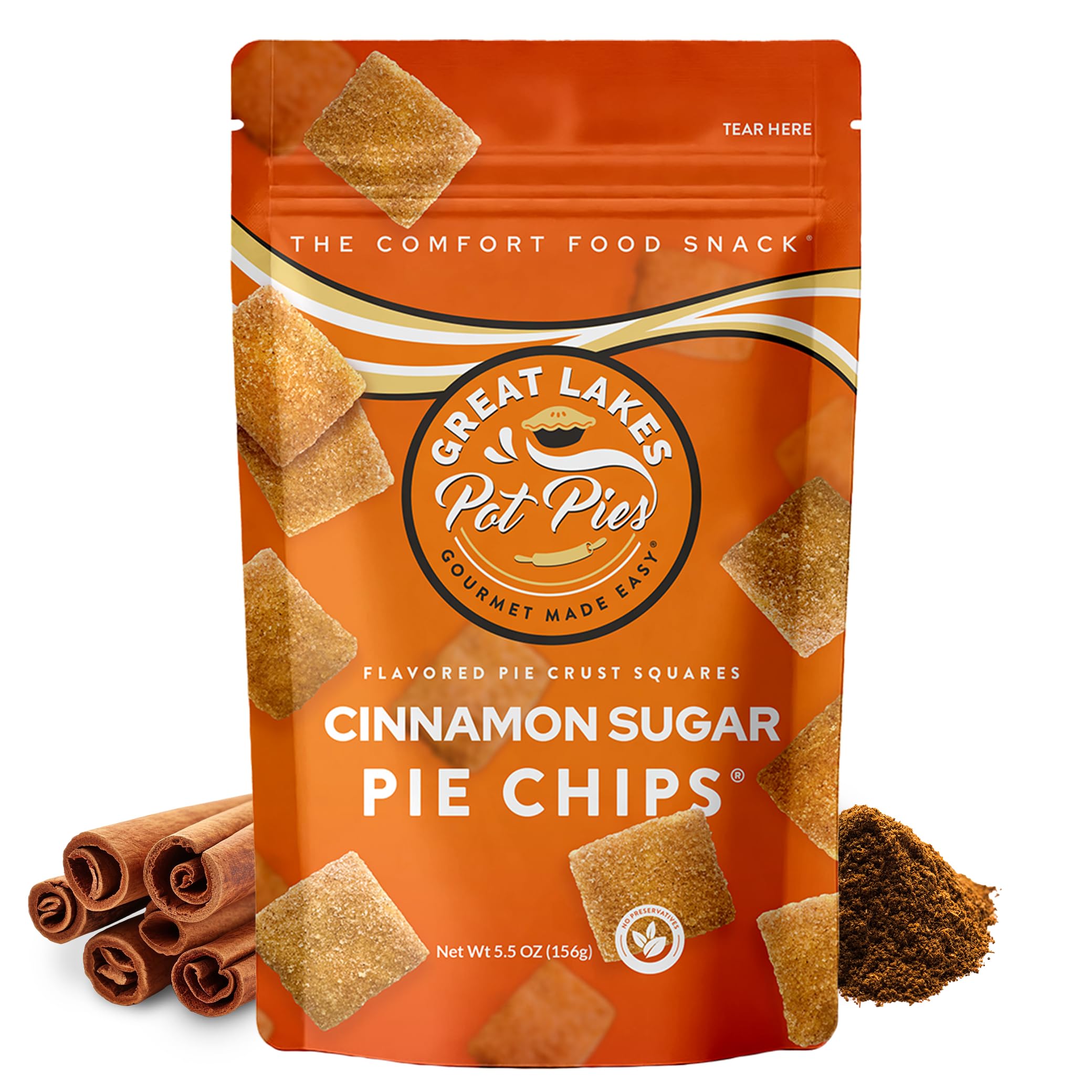 Great Lakes Pot Pies held in hand to show size and portion control for easy snacking