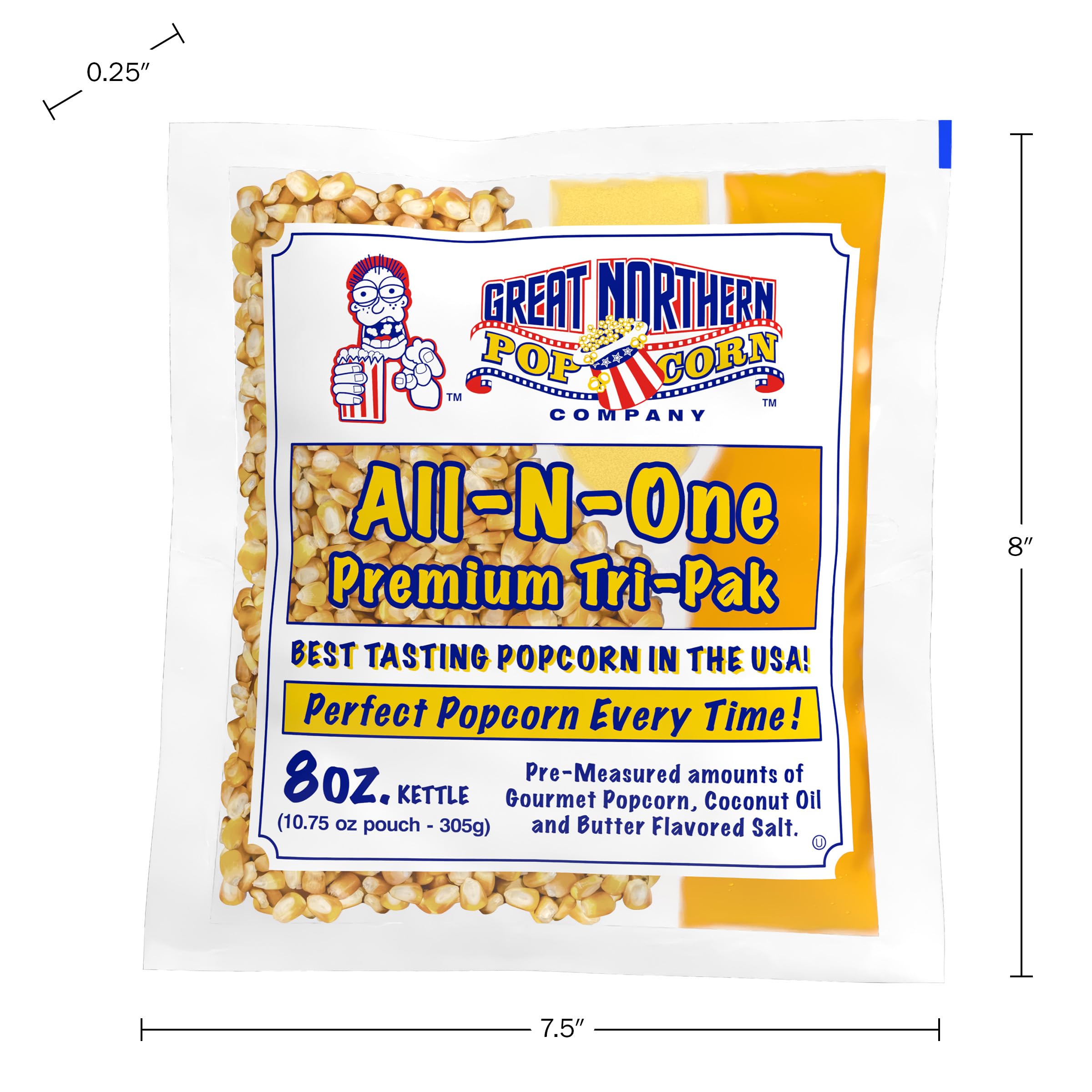 Great Northern ingredient label close-up showing gluten-free and diacetyl-free info