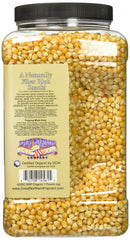 Great Northern close-up of yellow popcorn kernels highlighting fresh texture and consistent pop