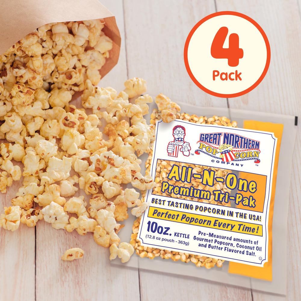 Great Northern popcorn machine kettle in action popping fresh theater-style popcorn