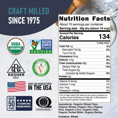 Great River Milling closeup of blended grains showing rye, oats, millet and flaxseed for flavor