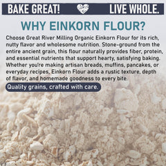 Great River Milling back label with nutrition and certifications for informed buyers