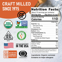 Great River Milling close-up of medium-grind texture for consistent baking