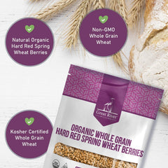 Great River Milling cooked wheat berries in a salad showing chewy texture and wholesome flavor