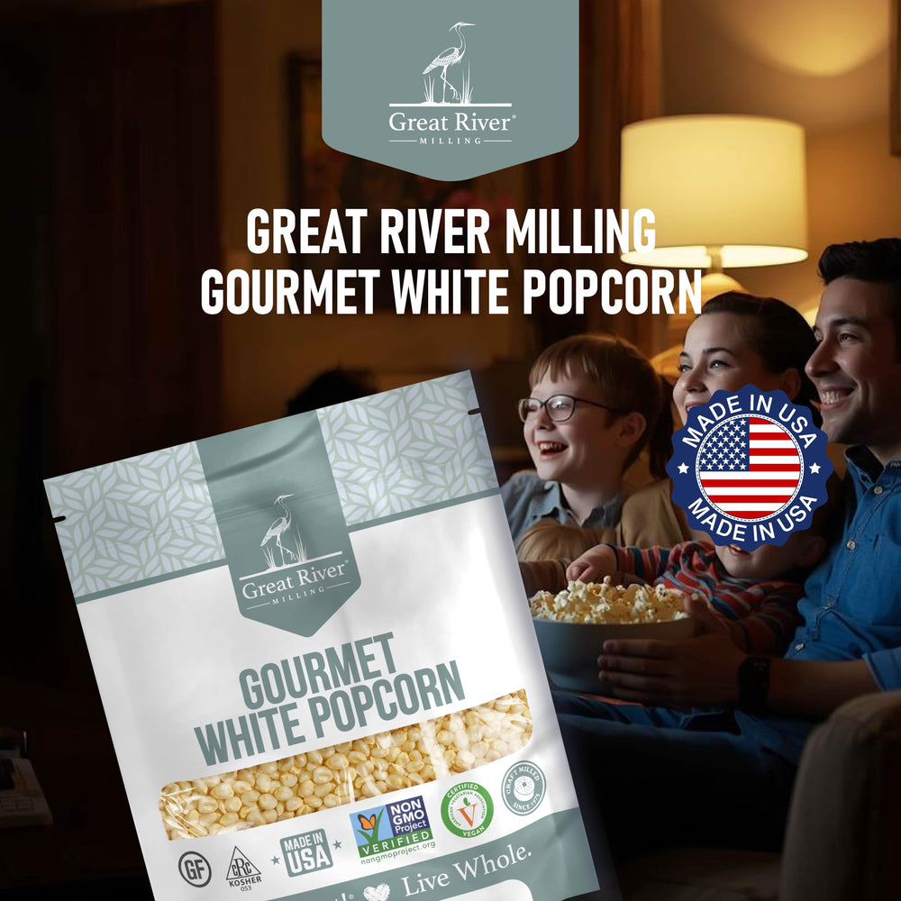 Great River Milling family enjoying movie night demonstrating snack appeal