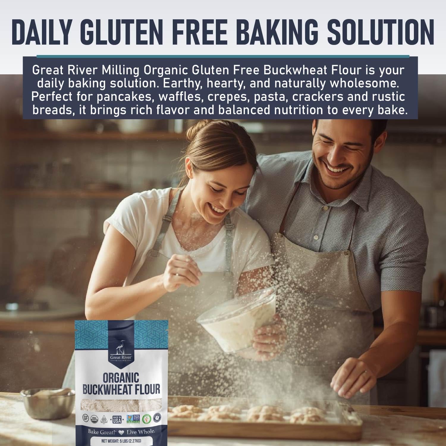 Great River Milling muffins on cooling rack demonstrating tender crumb and whole-grain taste