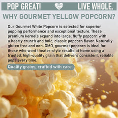 Great River Milling popped popcorn in bowl showing light tender flakes