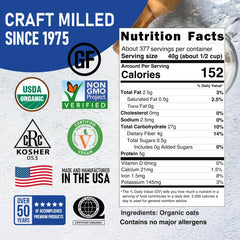 Great River Milling close-up of extra-thick oat flakes highlighting texture