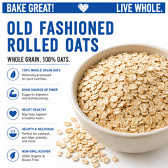 Great River Milling close-up of oat flakes texture showing hearty chew benefit