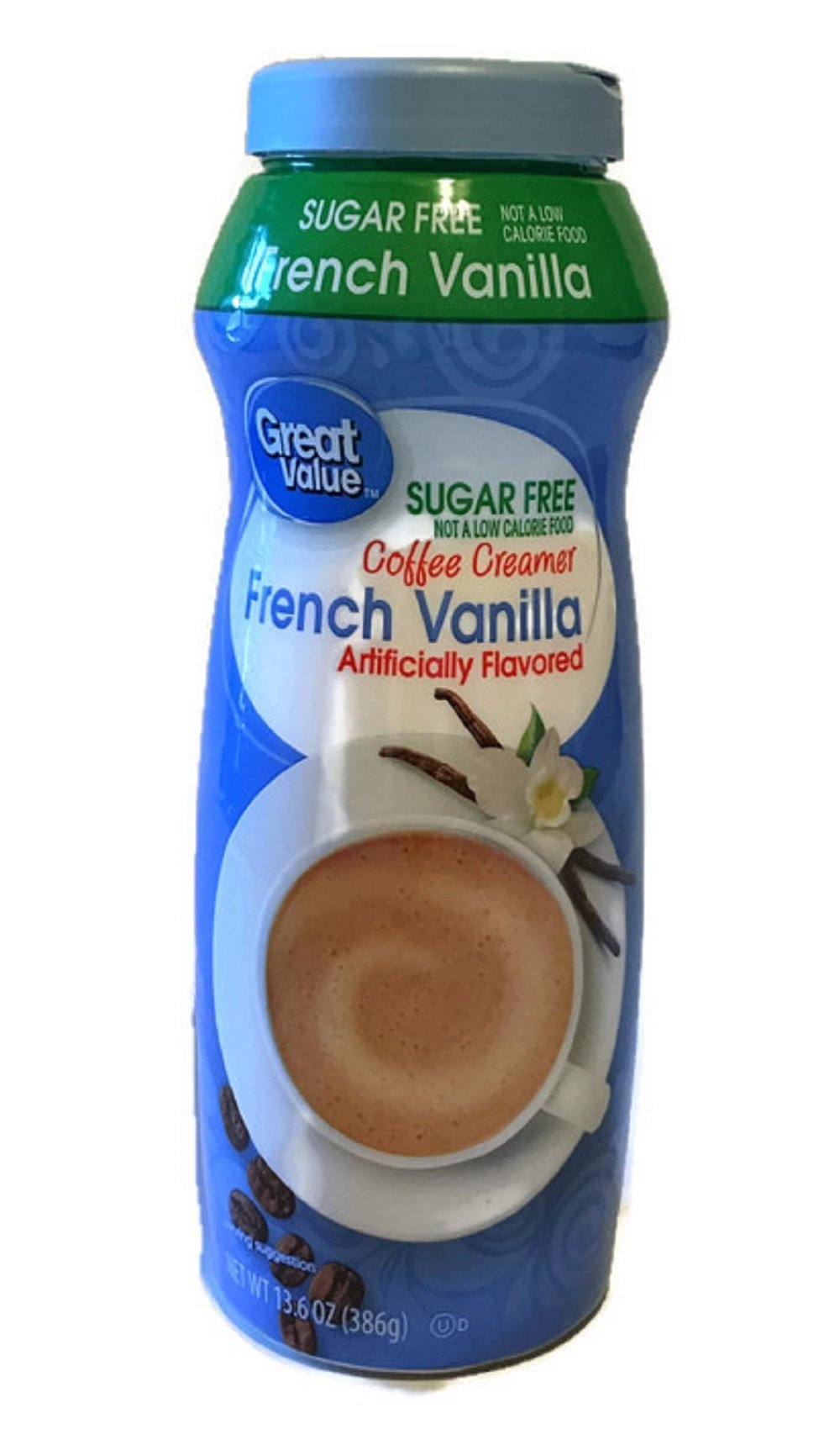 Great Value canister front view showing label and size, ensures easy identification
