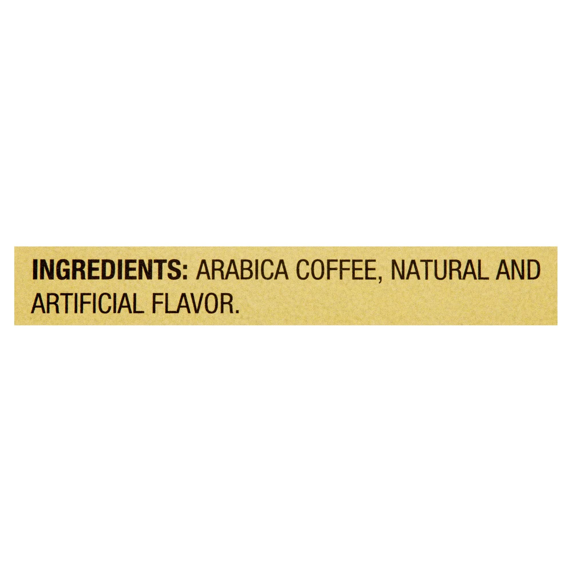 Great Value pack label close-up showing ingredient and nutrition details
