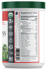 Green Foods front packaging showing organic label and powder benefits
