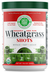 Green Foods powder close-up texture highlighting dark green chlorophyll