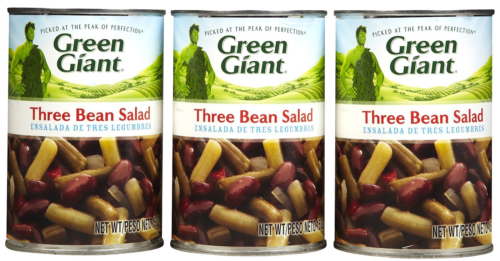 Green Giant 3 Bean Salad front packaging showing ready-to-serve convenience