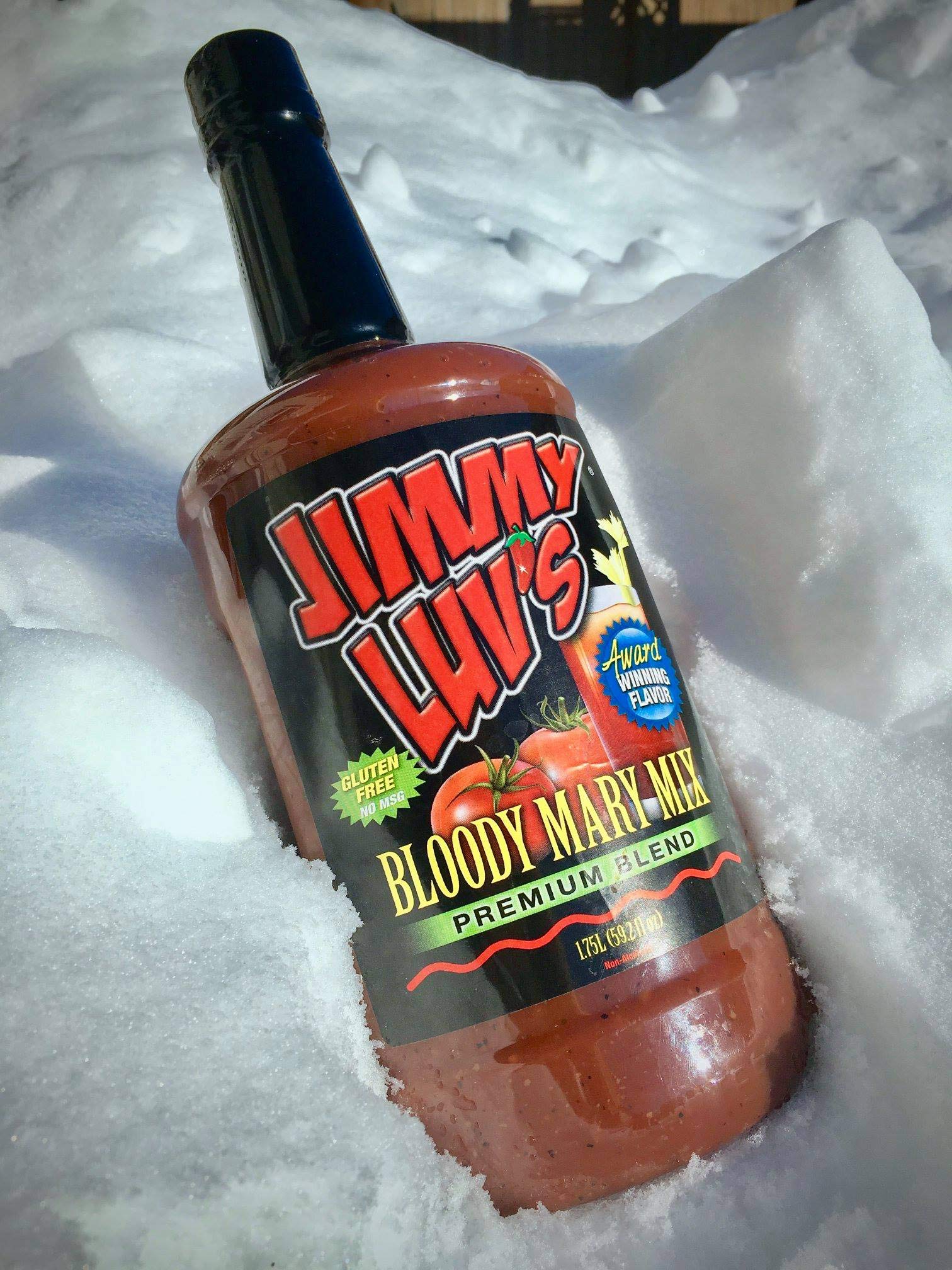 Green Hills Jimmy Luv's frozen mix in ice cubes to preserve bold flavor and prevent dilution