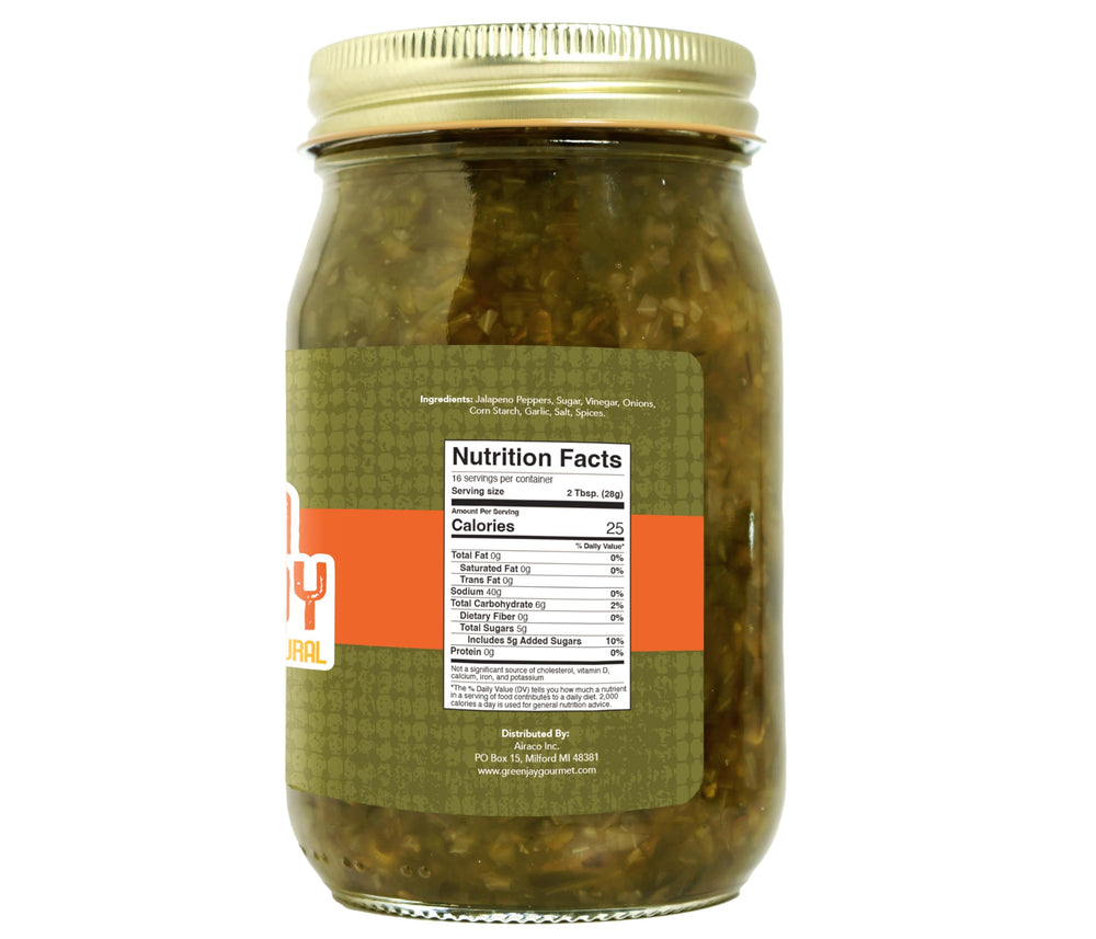 Green Jay Gourmet relish spread on burger adding sweet-spicy flavor and texture