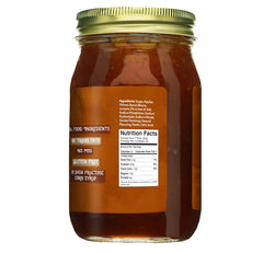 Green Jay Gourmet open jar close-up showing jam texture and visible bacon pieces