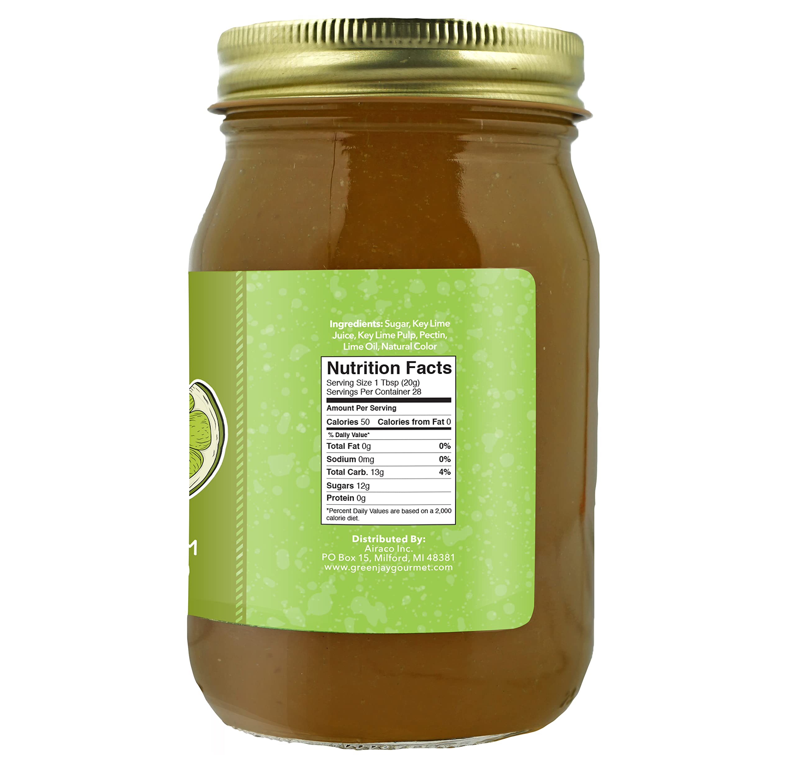 Green Jay Gourmet jam on spoon over toast, showcasing smooth texture and zesty flavor