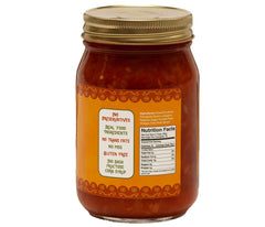 Green Jay Gourmet salsa close-up highlighting chunky pineapple texture and fresh flavor
