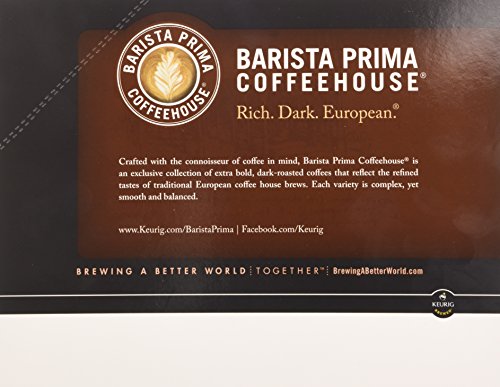 Green Mountain Coffee Roasters box beside hand for scale showing 24-count convenience benefit