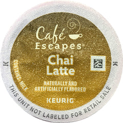 Green Mountain Coffee Roasters chai latte front packaging showing K-Cup box and convenience