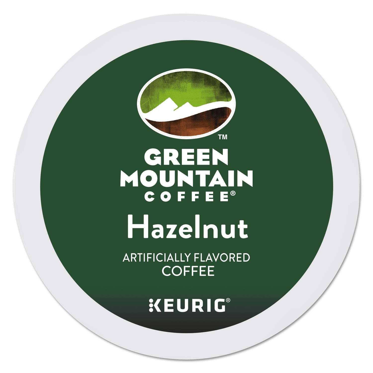 Green Mountain stacked K-Cups top view displaying pod design and convenience