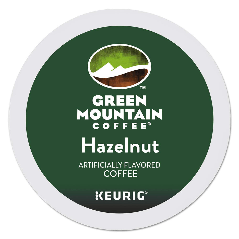 Green Mountain stacked K-Cups top view displaying pod design and convenience