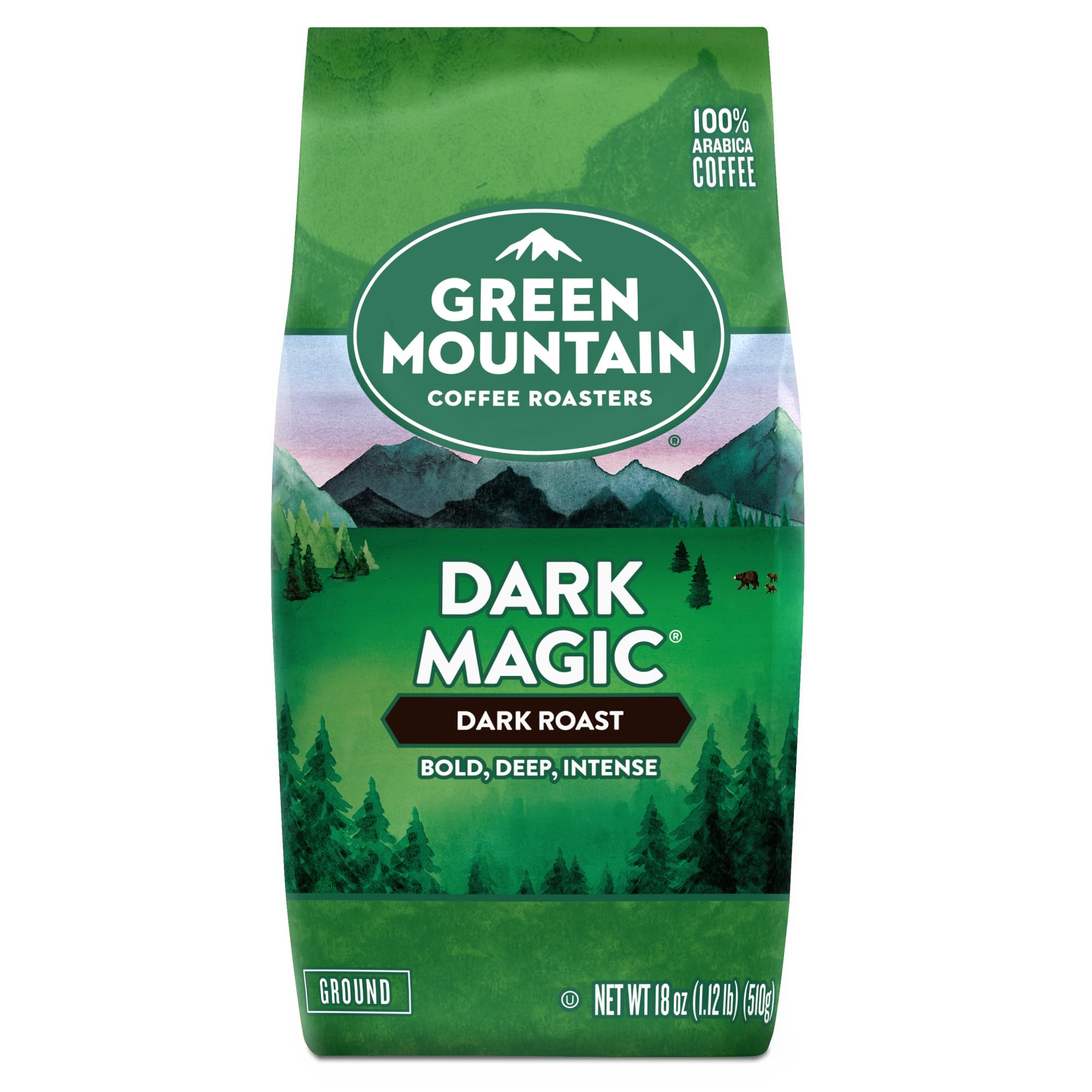 Green Mountain Coffee Roasters coffee pouring stream into mug showing intensity and crema