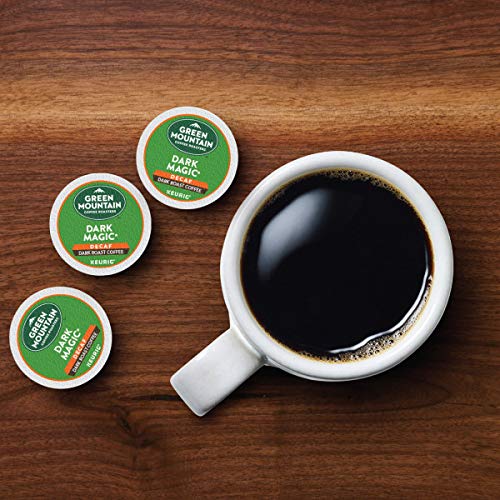 Green Mountain Coffee Roasters dark coffee texture close-up highlighting deep roast body
