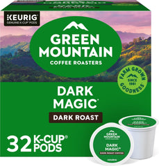 Green Mountain Coffee Roasters front packaging showing bold blend benefits