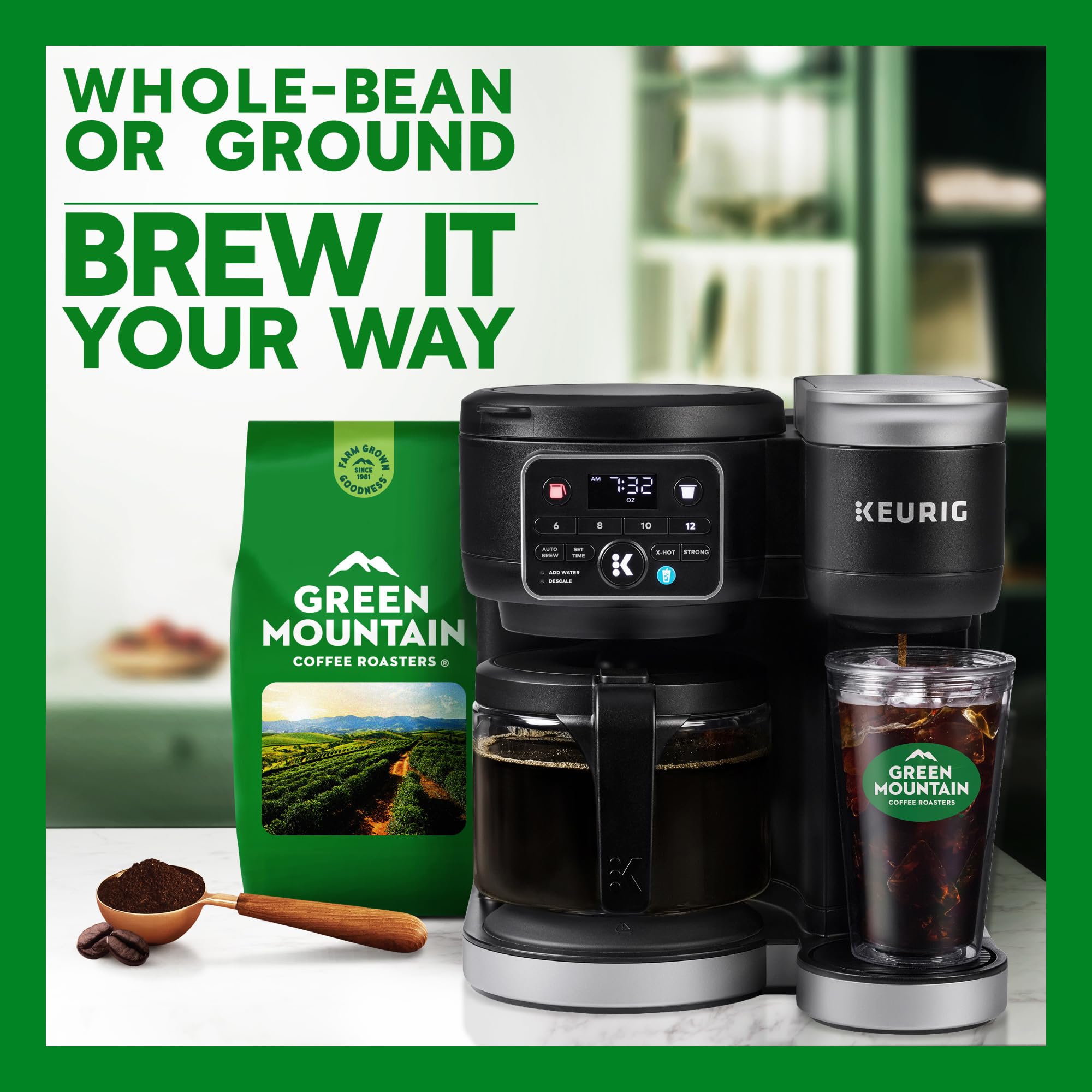 Green Mountain Coffee Roasters farm scene representing responsible sourcing and quality traceability