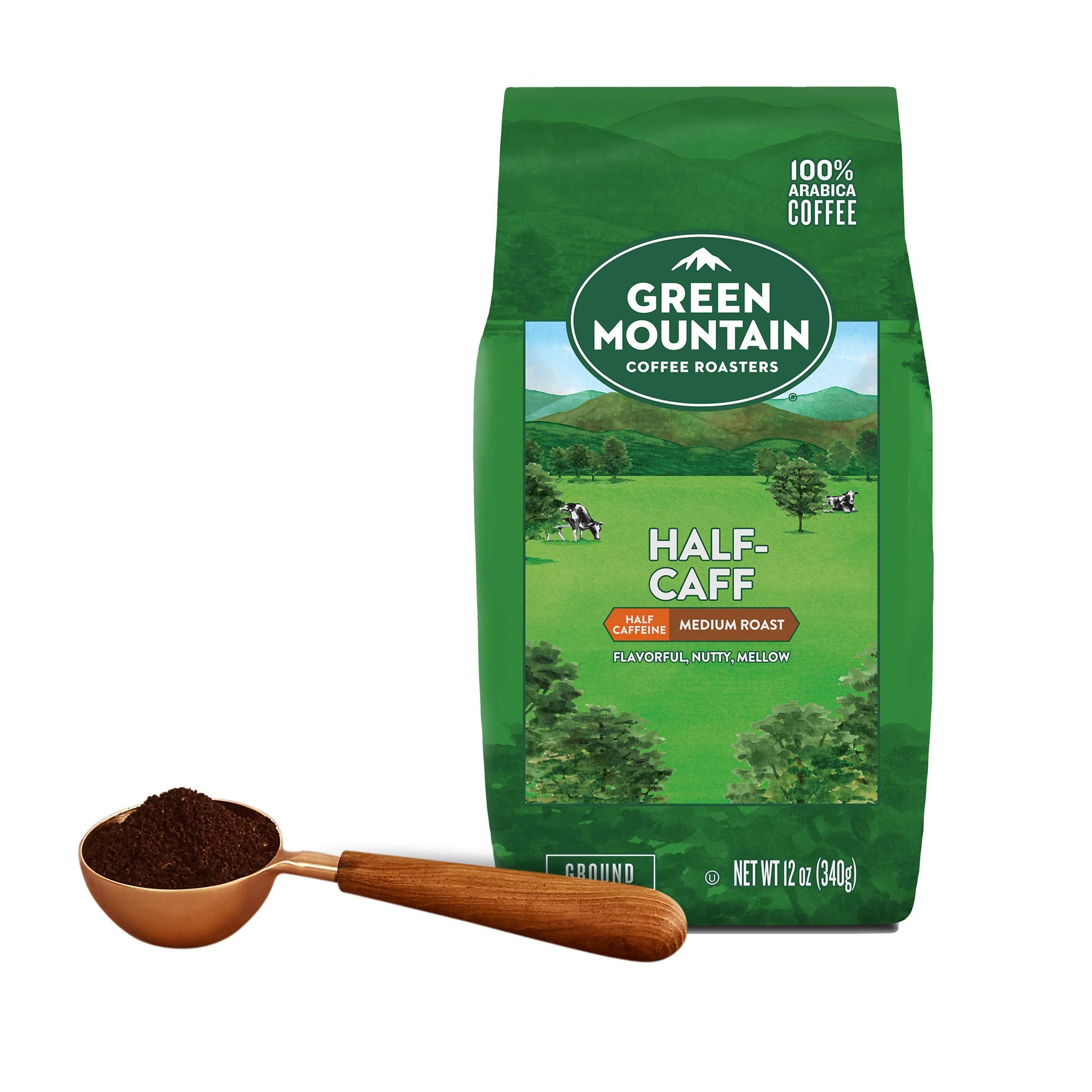Green Mountain Coffee Roasters label and certifications showing kosher and sourcing trust