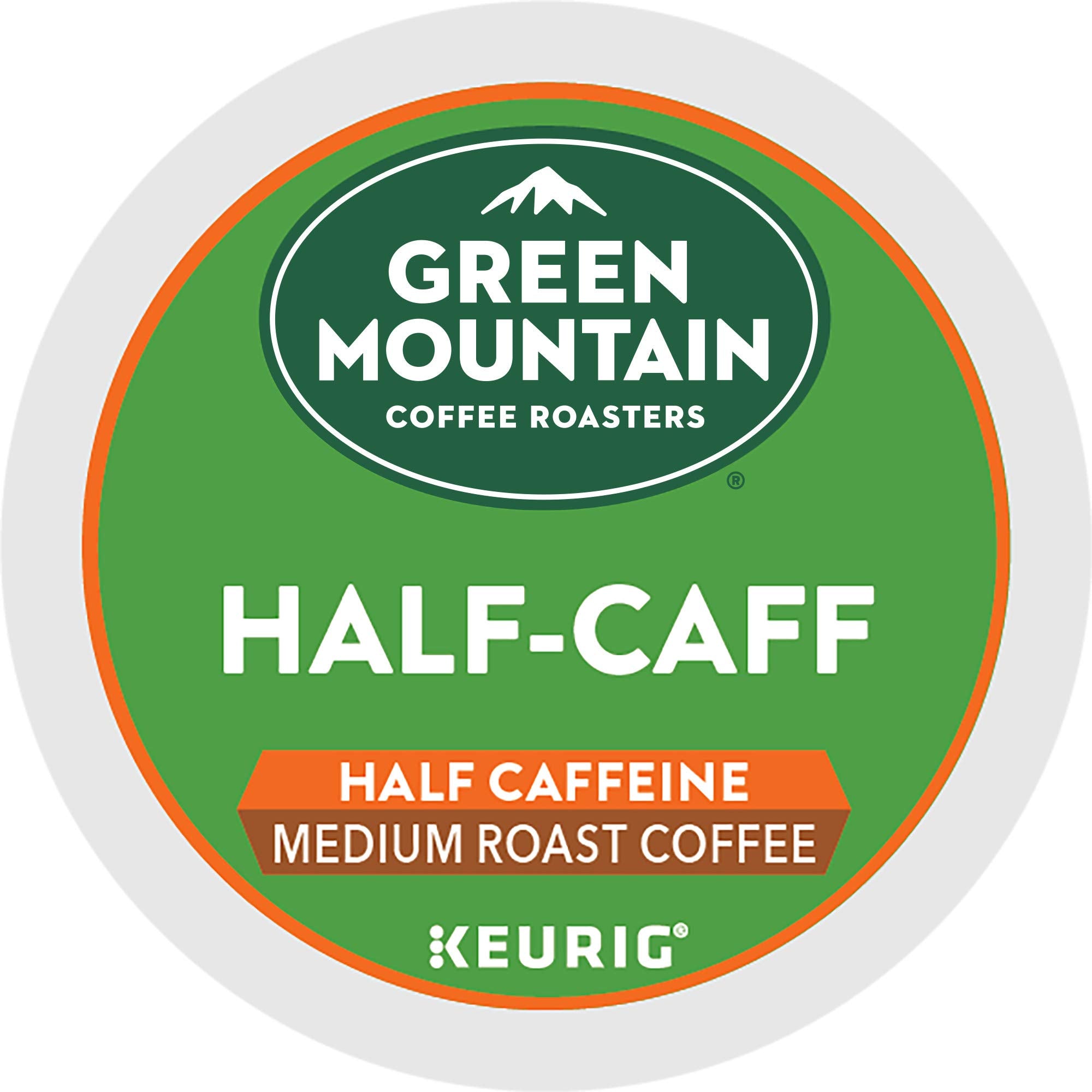 Green Mountain Coffee Roasters pod placed in Keurig brewer demonstrating compatibility