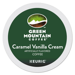 Green Mountain Hazelnut pod inside Keurig brewer demonstrating easy brewing
