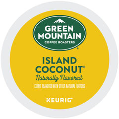 Green Mountain Coffee Roasters K-Cup pod top view emphasizing compatibility and sealed freshness