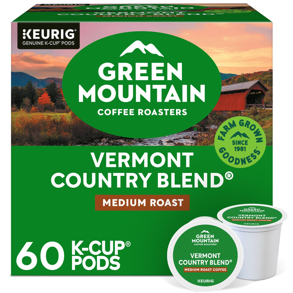 Green Mountain Coffee Roasters front packaging showing product and convenience