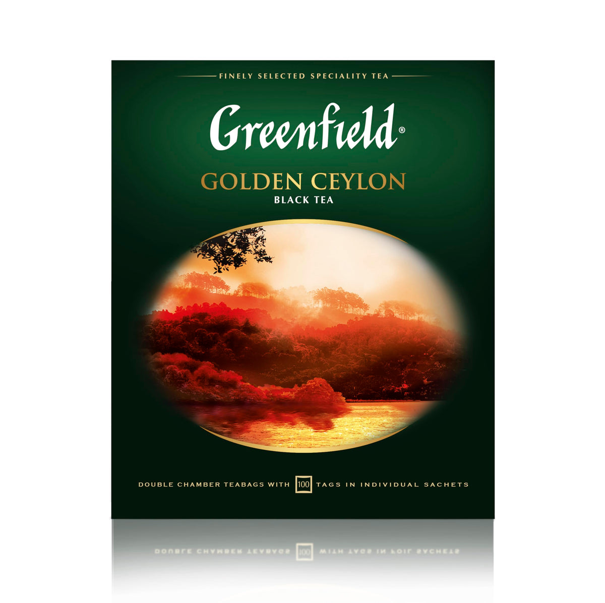 Greenfield front packaging showing 100-count box and premium branding benefit freshness