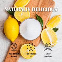 Grelim powder close-up texture revealing fine granules and bright lemon color