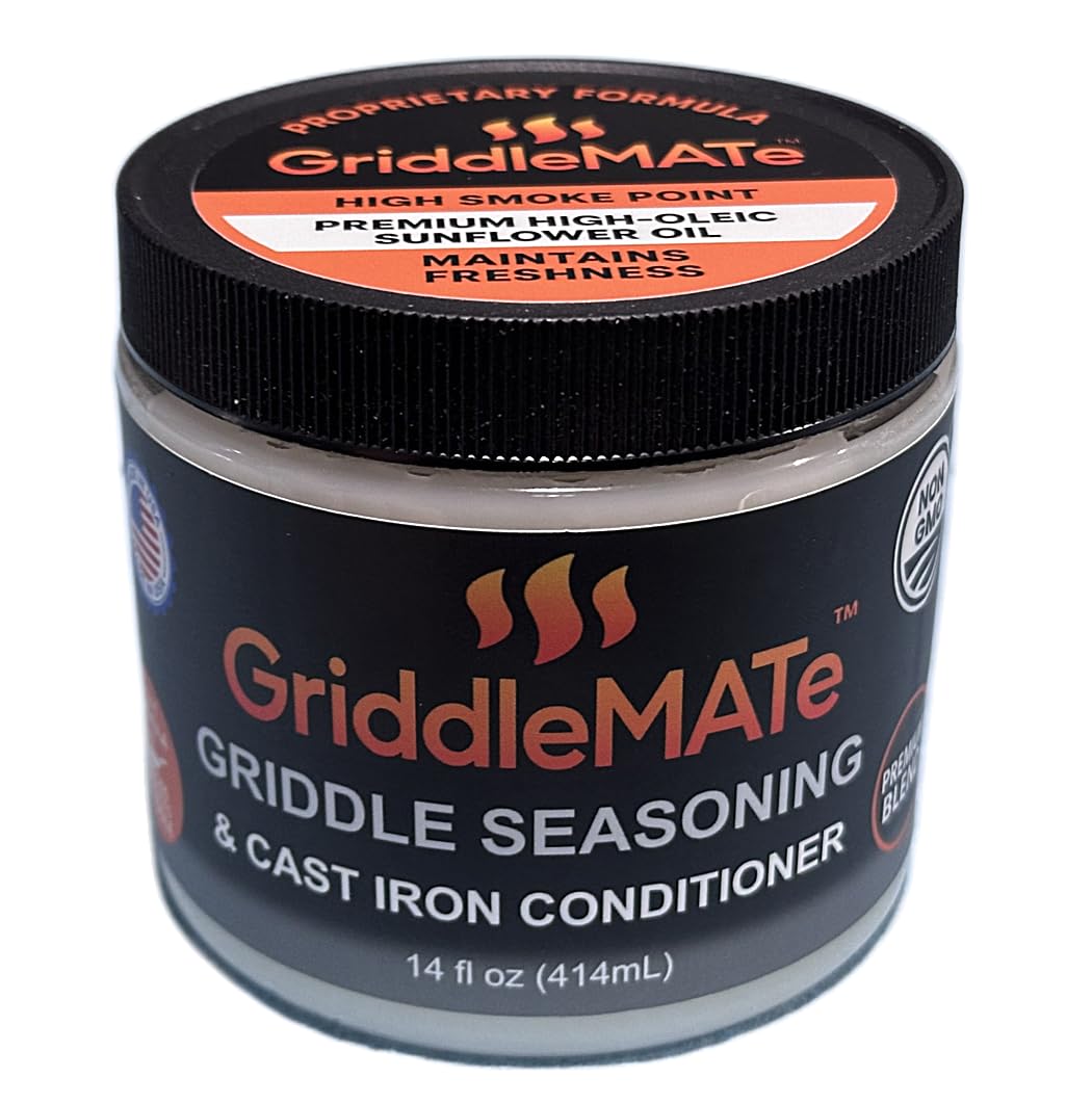 GriddleMATe front packaging showing block and brand for easy identification and storage