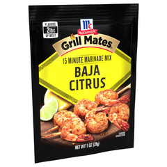 Close-up of single Grill Mates packet emphasizing easy pour and flavor convenience