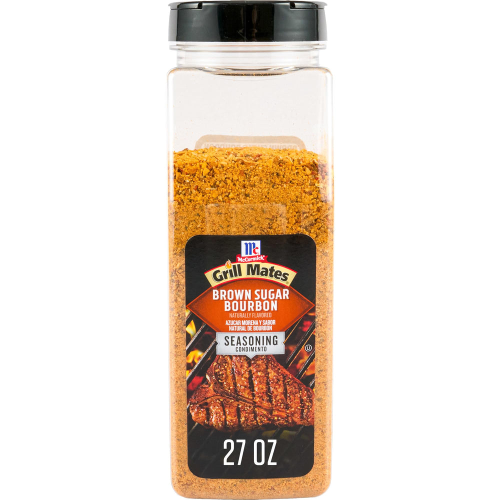 Grill Mates front packaging showing 27 oz shaker and brand benefit
