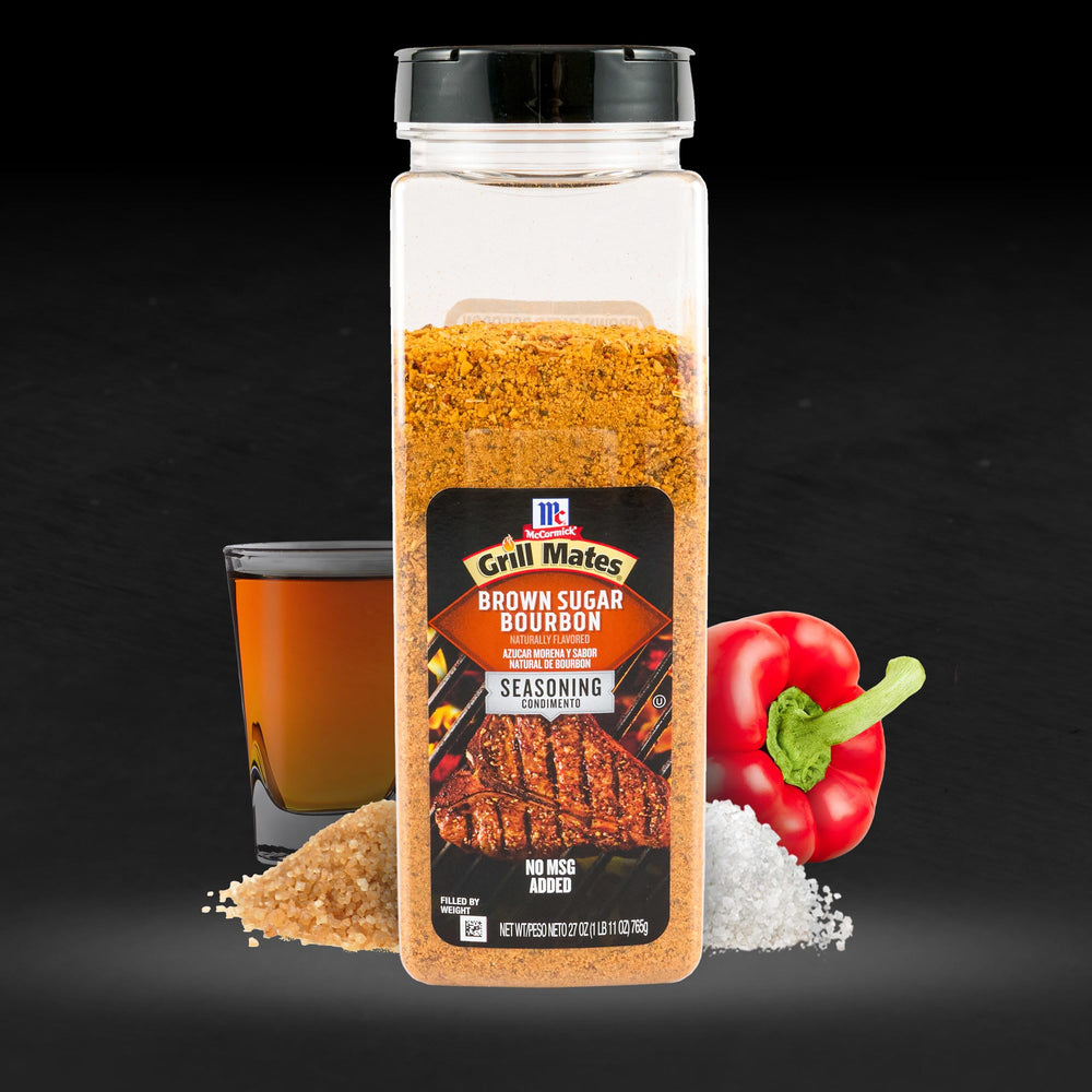 Grill Mates ingredient label detail showing natural flavors and no added MSG