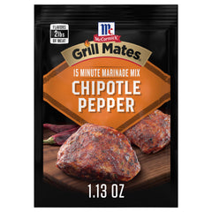 McCormick Grill Mates single seasoning packet next to measuring spoon