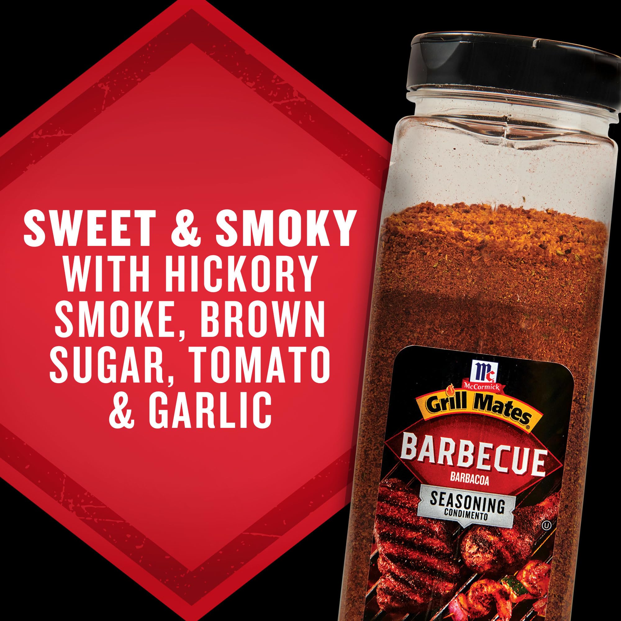 Grill Mates McCormick ingredient label highlighting natural spices