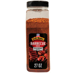 Grill Mates McCormick front label showing product and serving idea